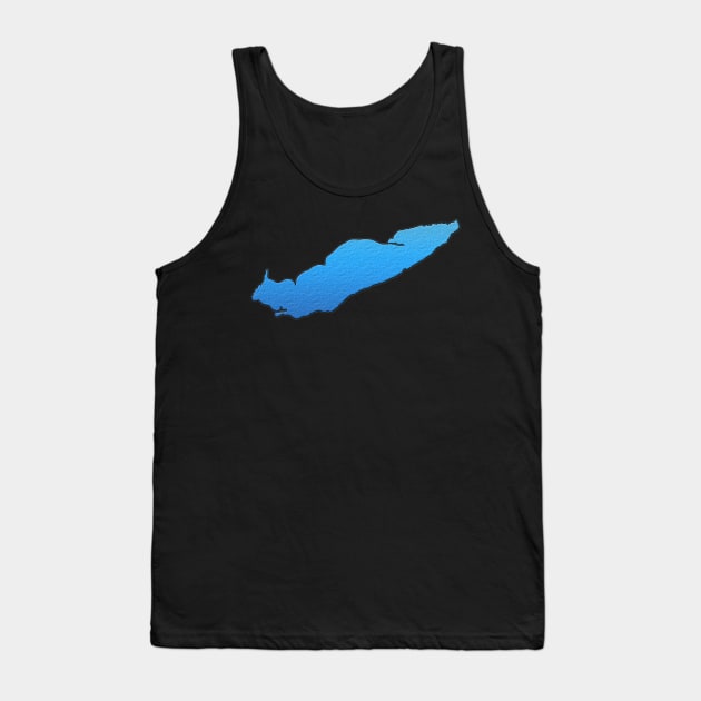 Lake Erie Great Lakes Outline Tank Top by gorff